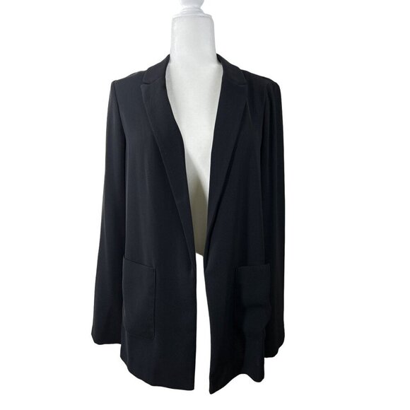 Topshop Black Open Front Blazer Size 6 NWT - Picture 1 of 8